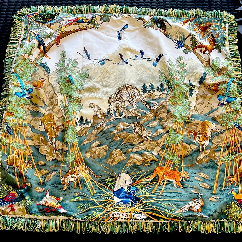 Hermes -Sichuan Scarf Custom Euro Pillow Cover